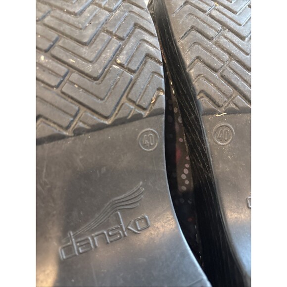 Dansko Professional Clog Womens 40 Leather Multicolor Polka Dot Purple Shoes - Picture 7 of 7